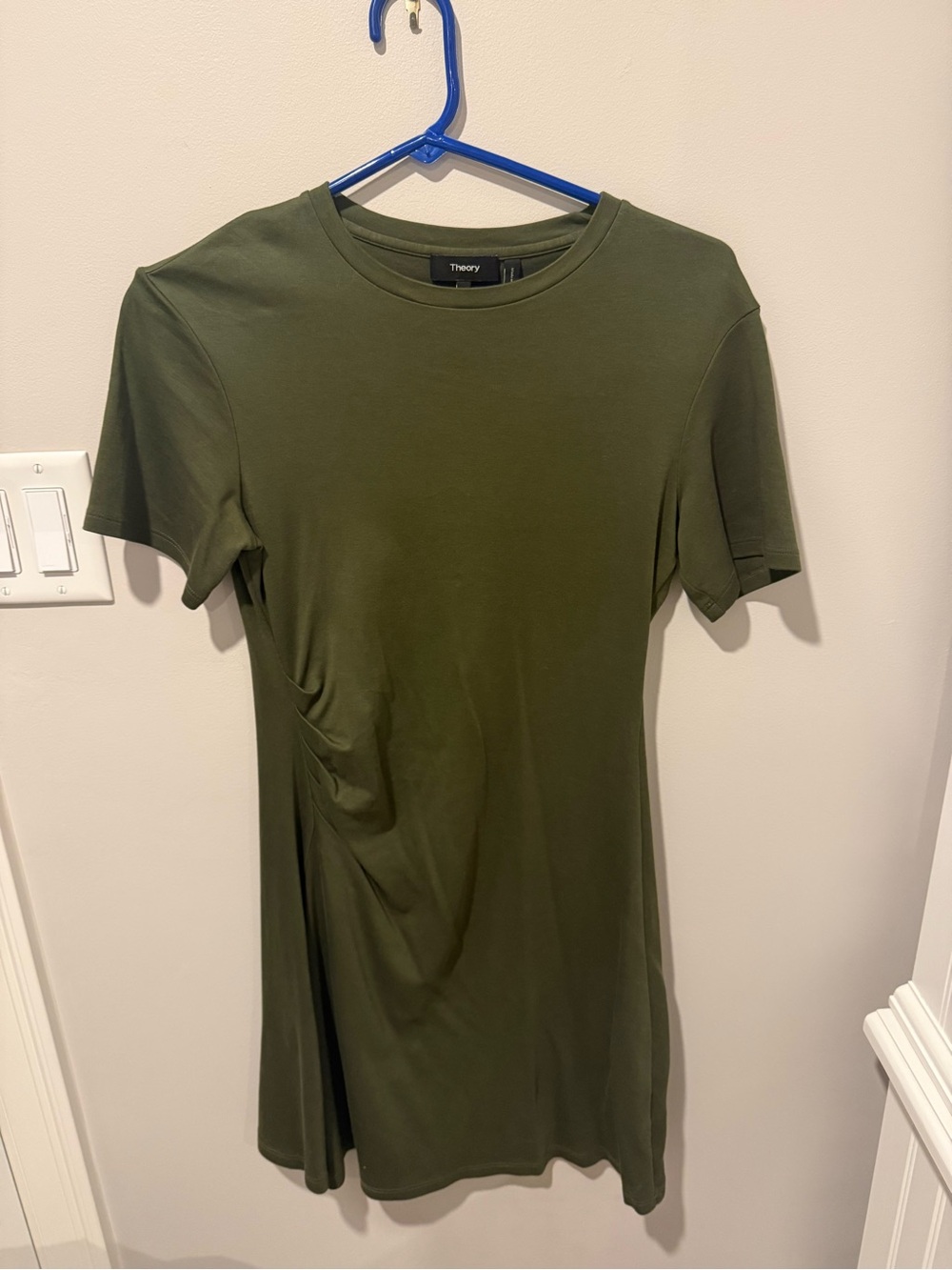 Theory Olive Green Mini Dress
